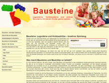 Tablet Screenshot of bausteine-store.de